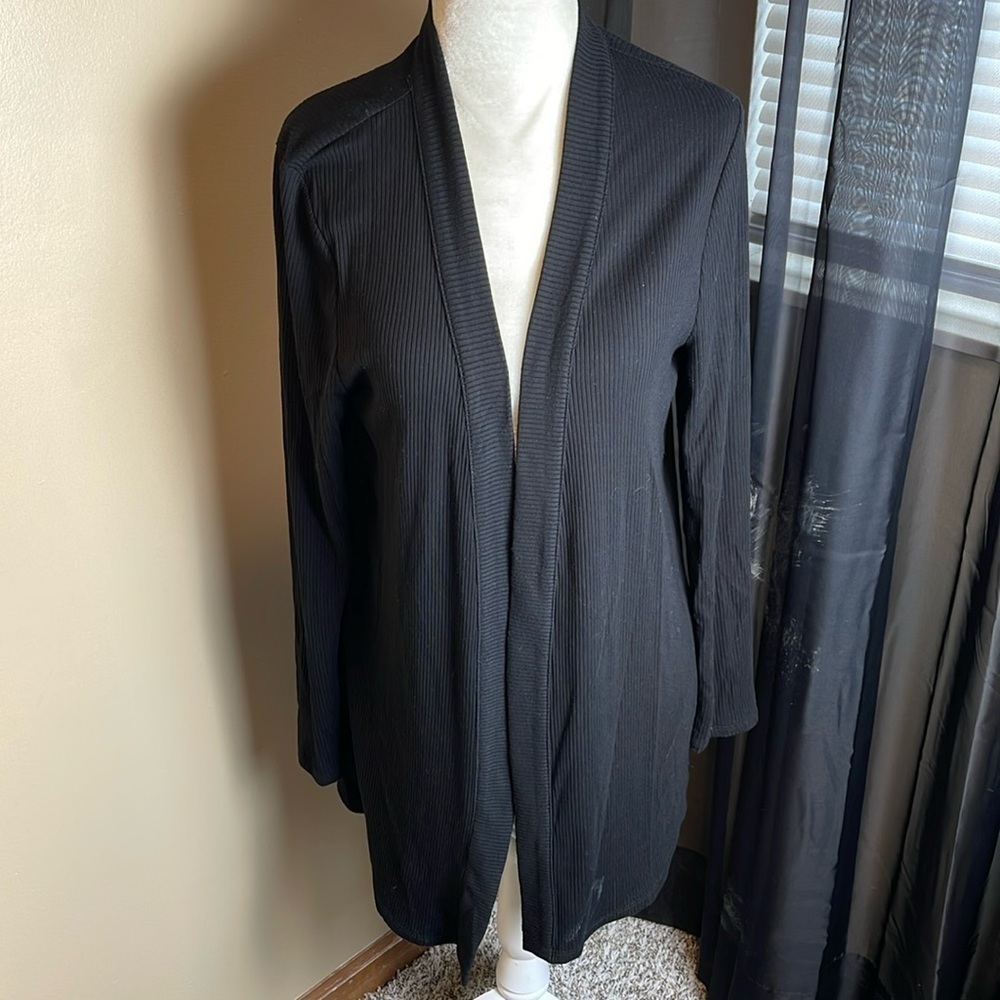 Chico’s Lightweight Black Cardigan Size Medium